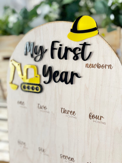First Year Milestone Board - Construction