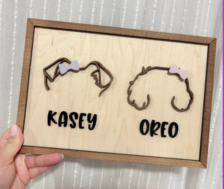 Dog Silhouette Frames