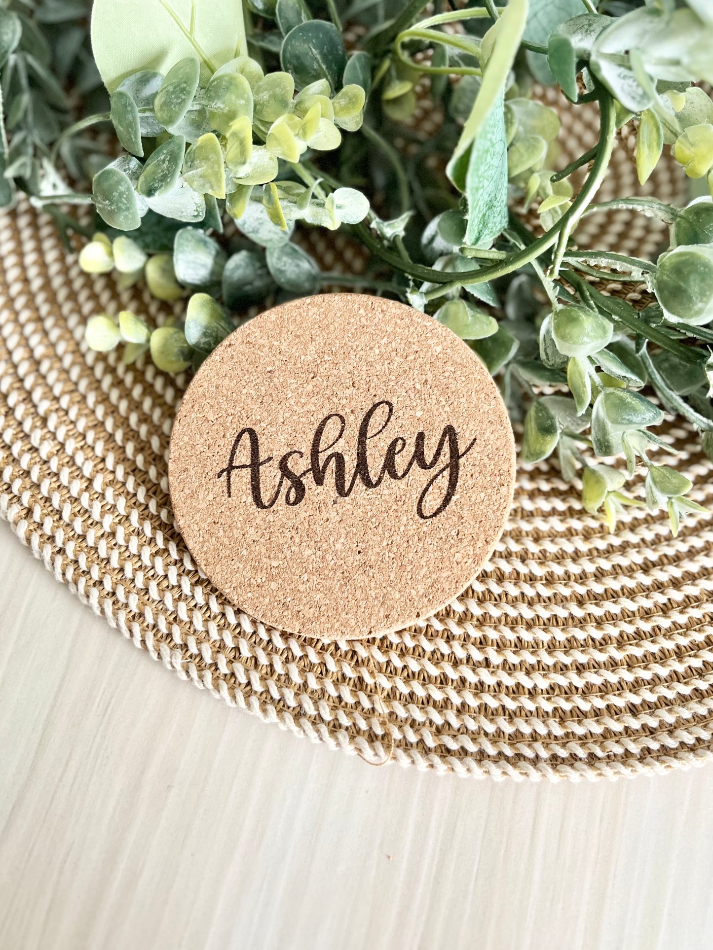 Personalized Cork Coasters