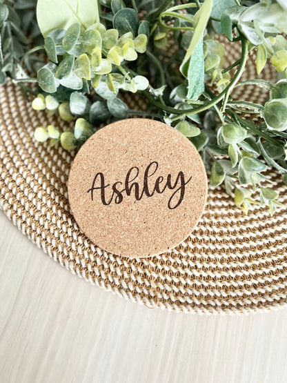 Personalized Cork Coasters
