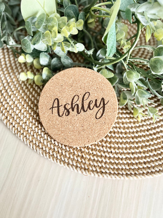 Personalized Cork Coasters