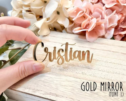 Personalized Wedding Place Names (Mirror Acrylic)