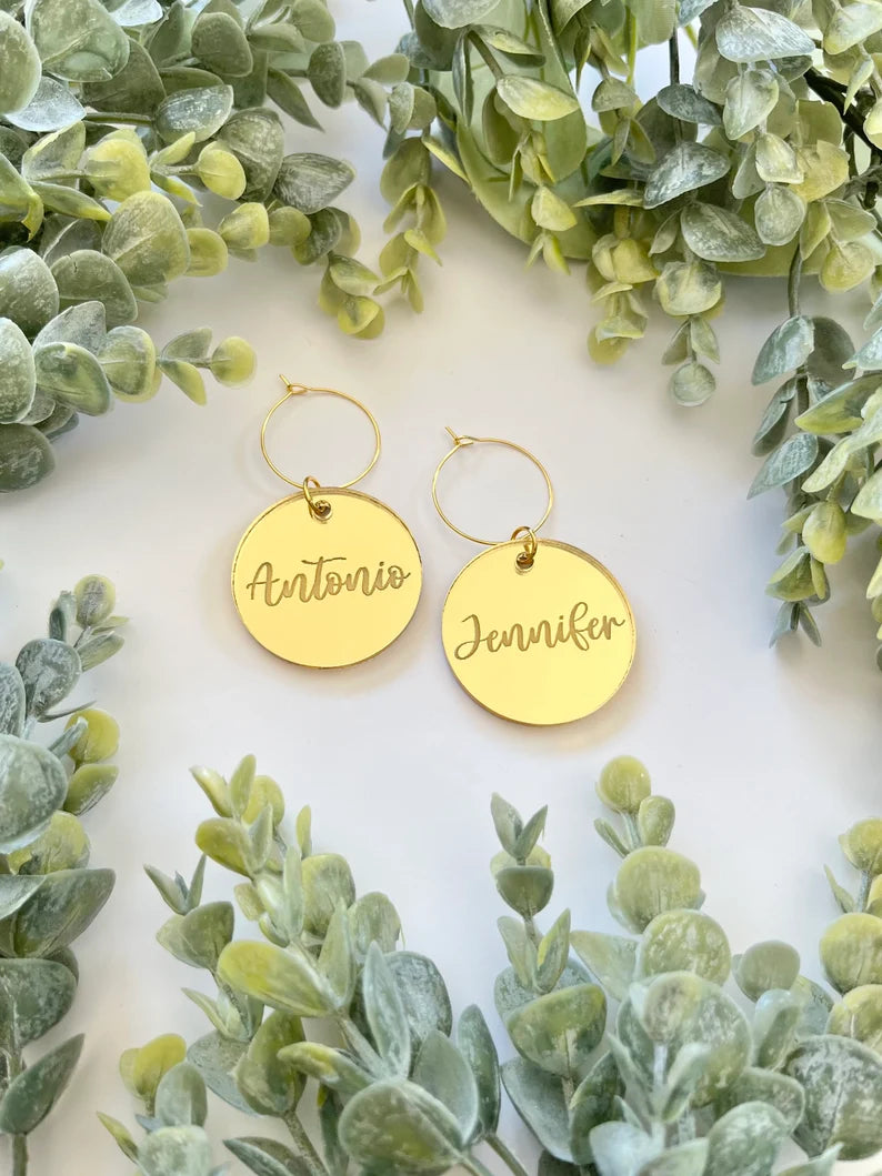 Personalized Acrylic Wine Charms