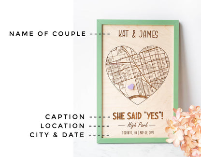 Love Map - Customized  (Green Frame)