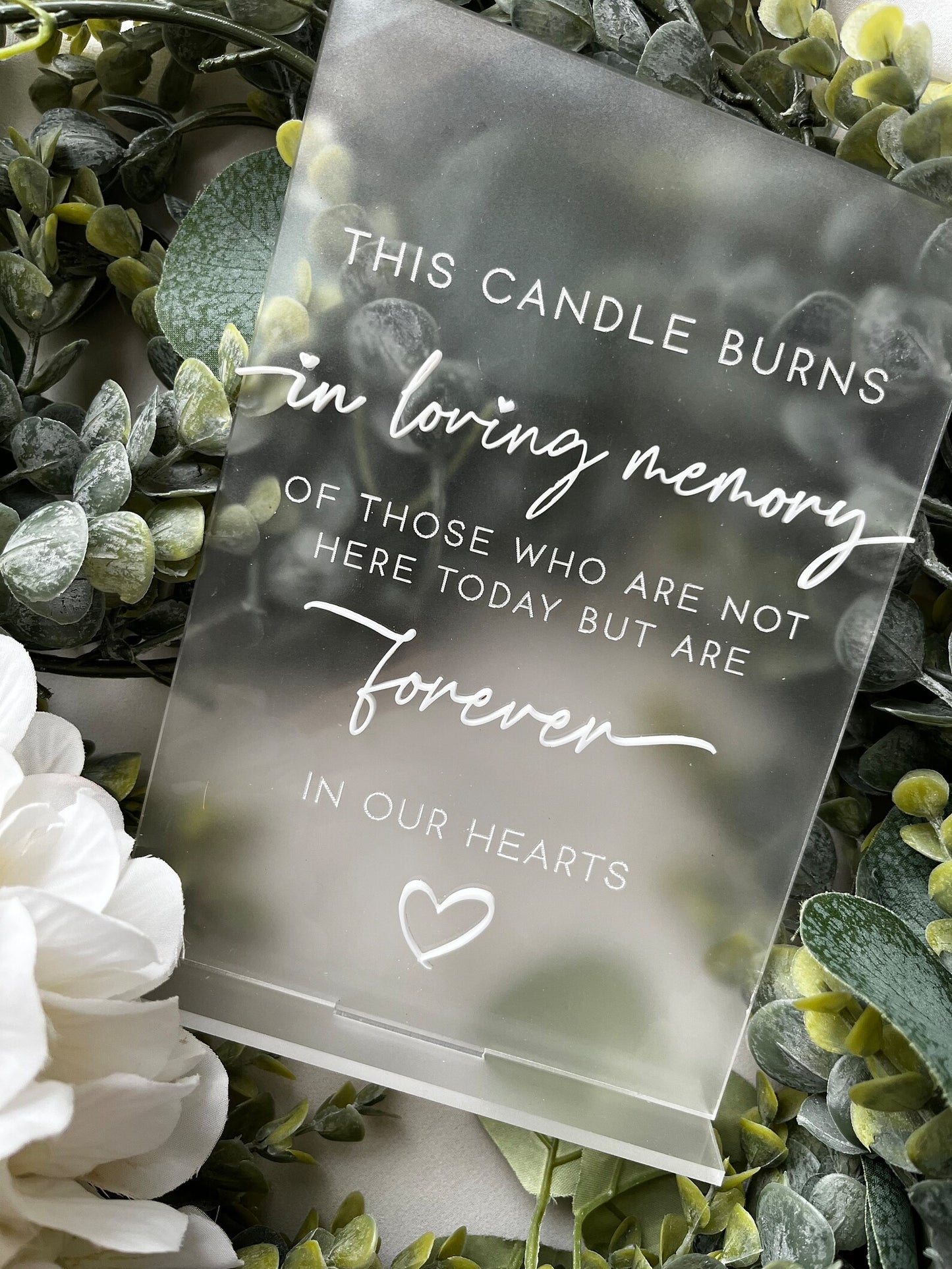 In Loving Memory - 3D Table Sign