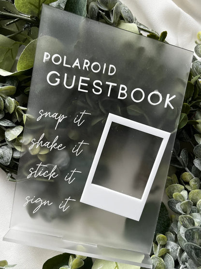 Polaroid Guestbook - 3D Table Sign
