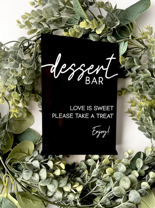 Dessert Bar - 3D Table Sign