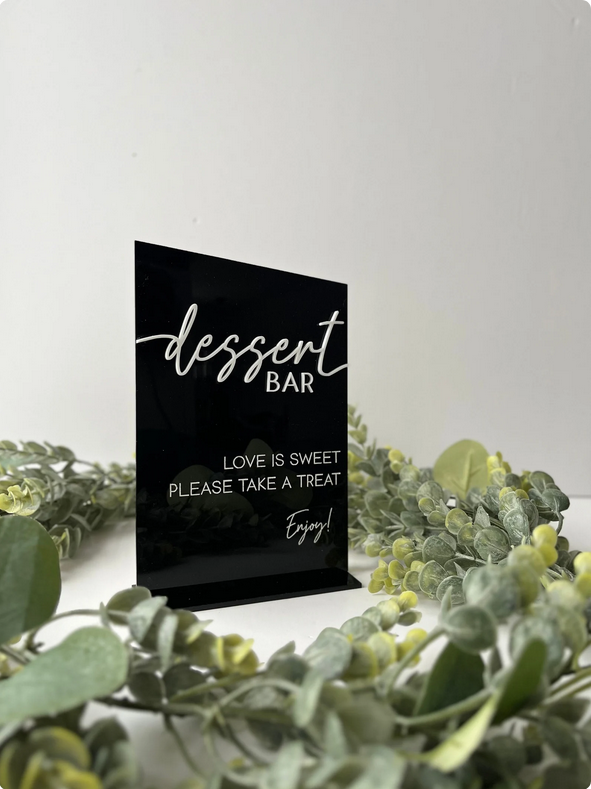 Dessert Bar - 3D Table Sign