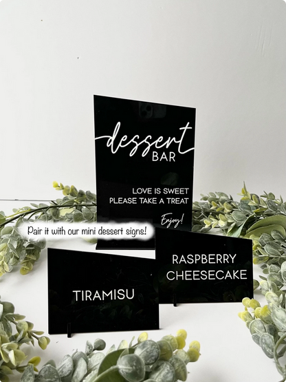 Dessert Bar - 3D Table Sign