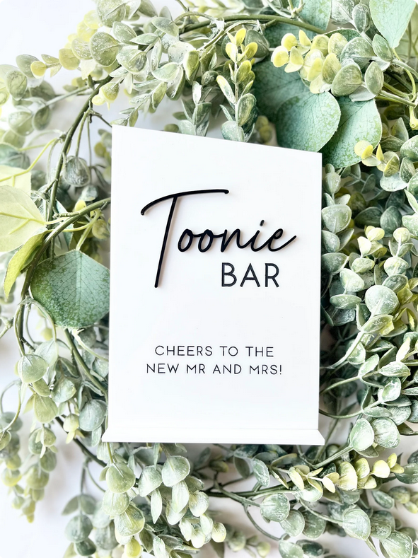 Toonie Bar - 3D Table Sign
