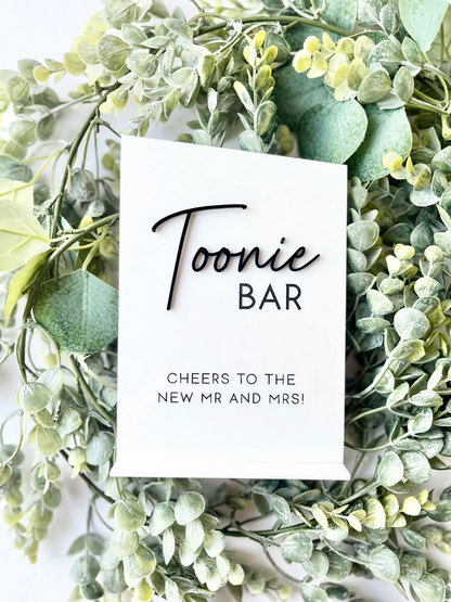 Toonie Bar - 3D Table Sign