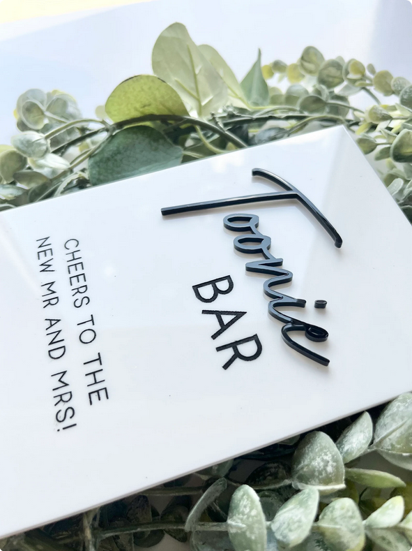 Toonie Bar - 3D Table Sign