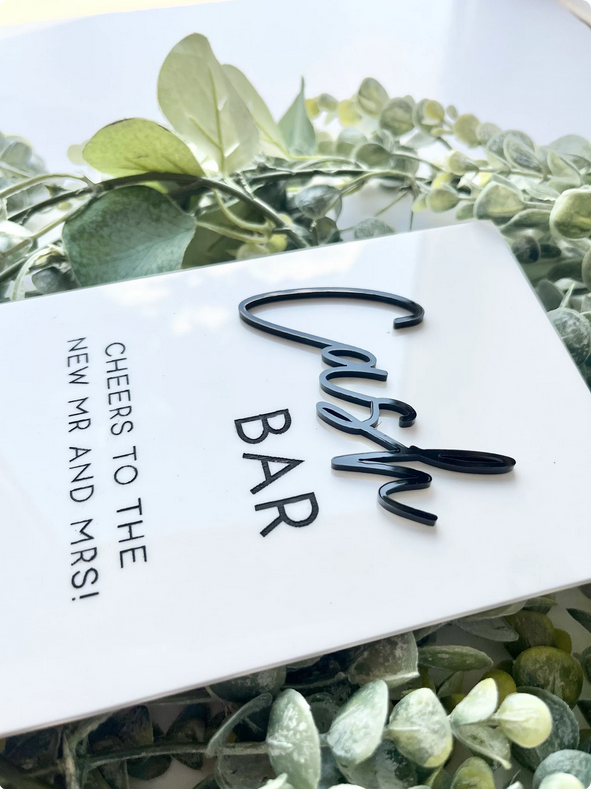 Cash Bar - 3D Table Sign