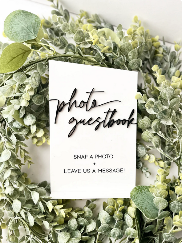 Photo Guestbook - 3D Table Sign