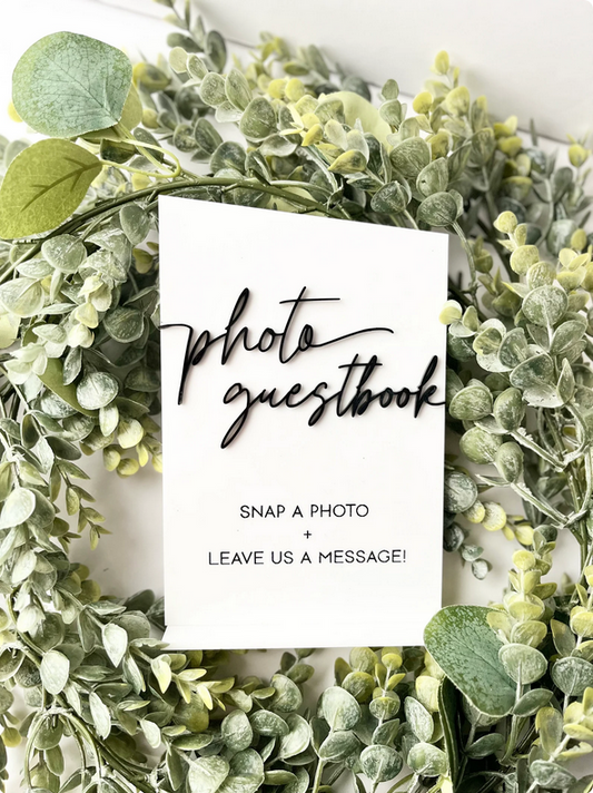 Photo Guestbook - 3D Table Sign