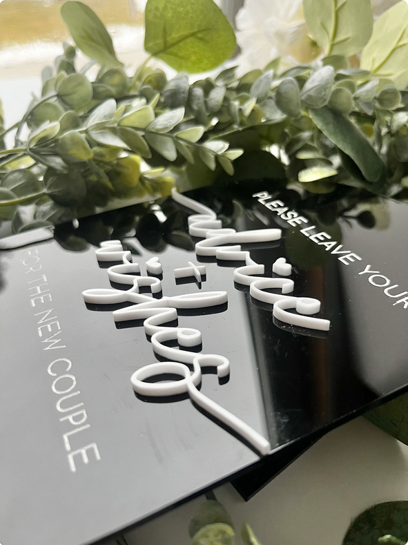 Advice and Wishes - 3D Table Sign