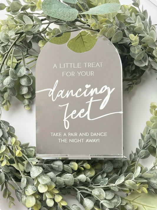 Treat For Your Dancing Feet - 3D Table Sign