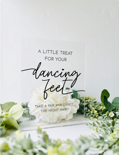 Treat For Your Dancing Feet - 3D Table Sign