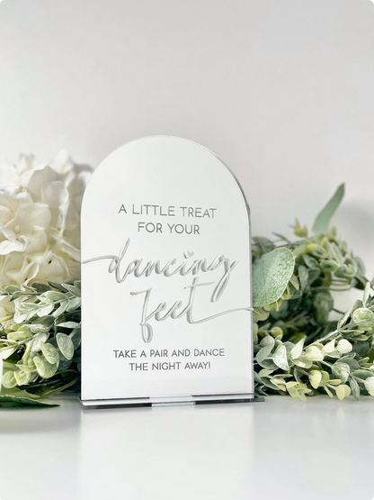 Treat For Your Dancing Feet - 3D Table Sign