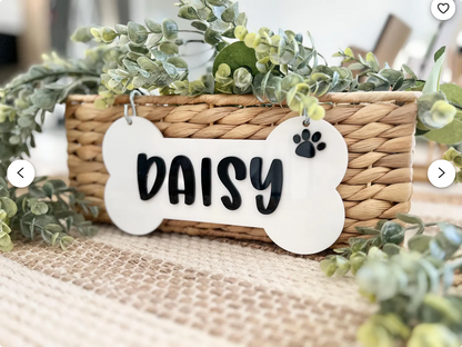 Dog Crate Sign - Bone