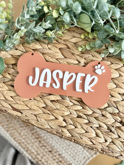 Dog Crate Sign - Bone
