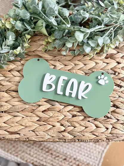 Dog Crate Sign - Bone