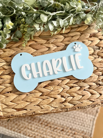 Dog Crate Sign - Bone