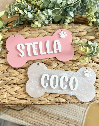 Dog Crate Sign - Bone
