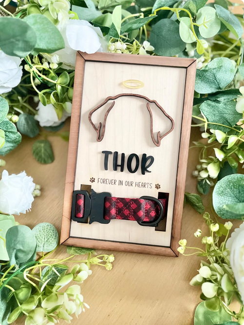 Memorial Dog Ears & Collar Frame