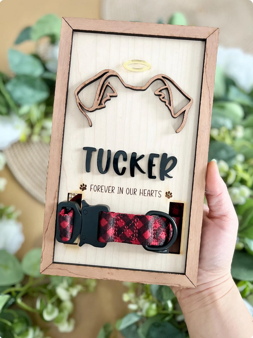 Memorial Dog Ears & Collar Frame