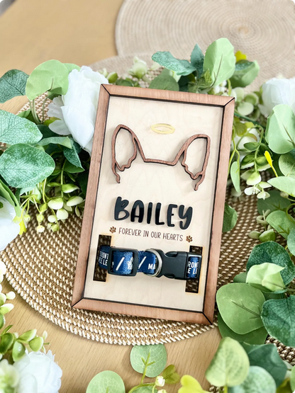 Memorial Dog Ears & Collar Frame