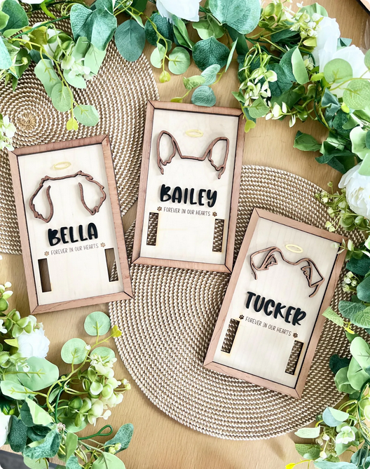 Memorial Dog Ears & Collar Frame