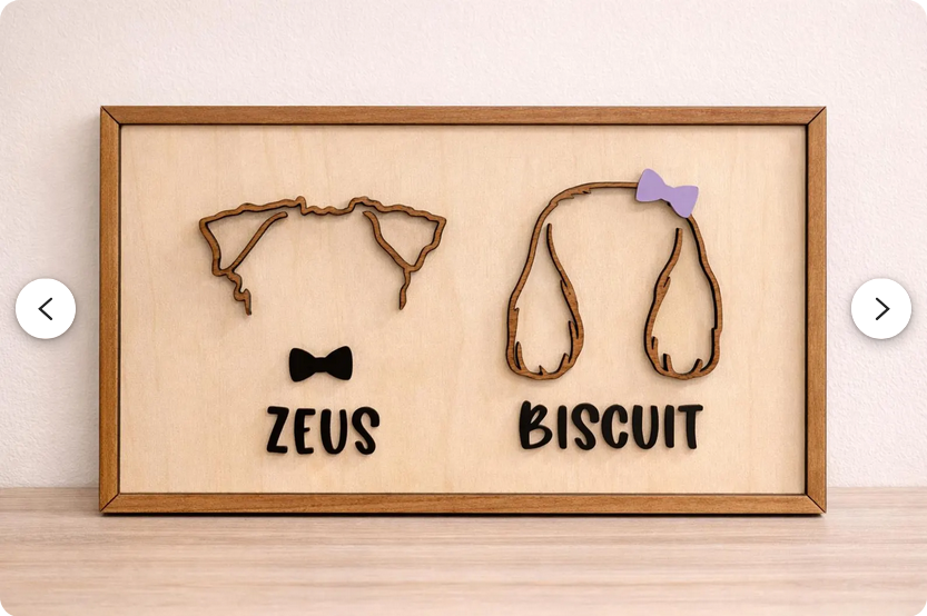 Pet Silhouette Frames