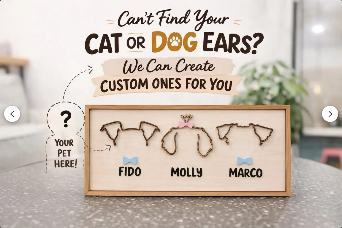 Pet Silhouette Frames
