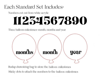 Baby Milestones Balloons