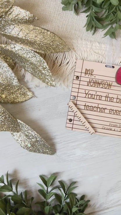 Teacher Christmas Ornament
