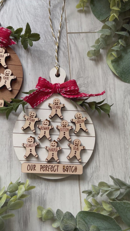 Family Ornament - Gingerbread Cookie Board
