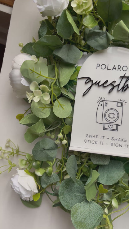 Polaroid Guestbook - 3D Table Sign